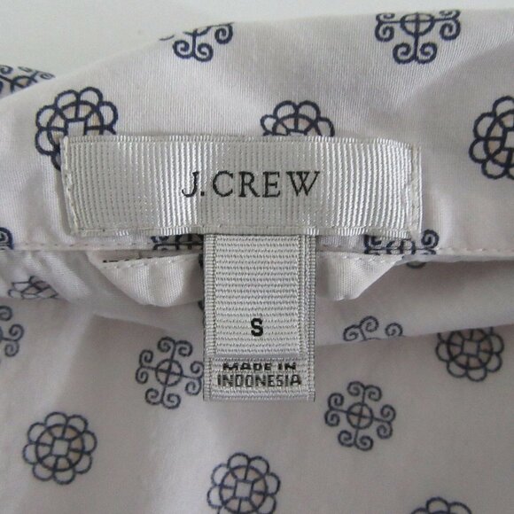 J Crew White Sleep Shirt Nightgown Top Size S - Picture 7 of 8